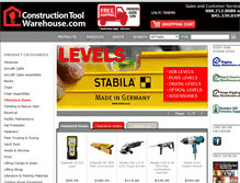 Tablet Screenshot of constructiontoolwarehouse.com